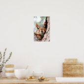 Squirrel Wild Animal Loving Portrait  Poster (Küche)