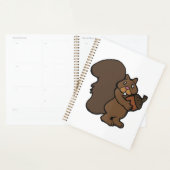 Squirrel with Acorn Cute Woodland Animal Planer (Anzeige)