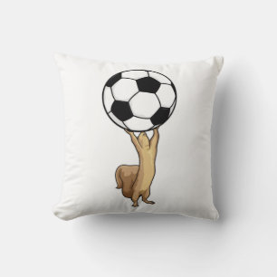 Squirrel with Soccer ball Kissen
