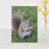 Squirrel. You Make Me Laugh Karte (Gelbe Blume)