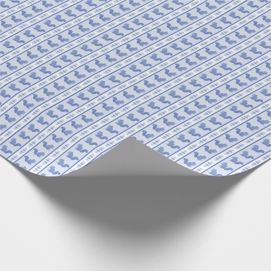 Squirrels and Hydrangeas  Geschenkpapier (Ecke)