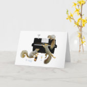 Squirrels at the Piano Karte (Gelbe Blume)