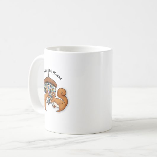 Squirrels Disco Funny Party Kaffeetasse (Vorderseite Links)