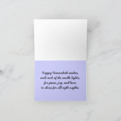 Squirrels Hannukah Menorah Cards Feiertagskarte (Innenseite)