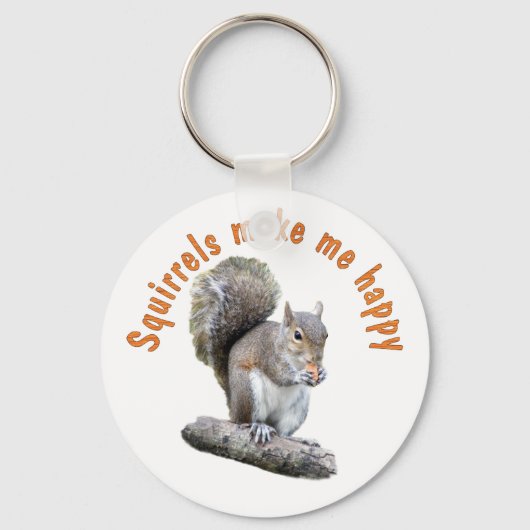 SQUIRRELS MACHEN MICH GLÜCKLICH SCHLÜSSELANHÄNGER (Vorderseite)