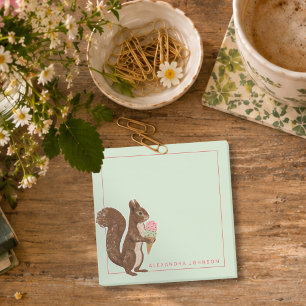 Squirrely Eis-Spitzmaus Post-it Klebezettel