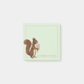 Squirrely Eis-Spitzmaus Post-it Klebezettel (Vorderseite)