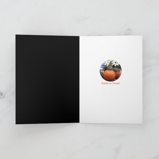 Squirrely Halloween Karte (Innenseite)