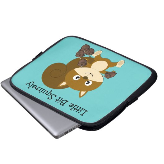 Squirrely Laptopschutzhülle (Vorne Knopf)