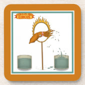 Squirty squid getränkeuntersetzer (Vorderseite)