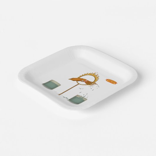 Squirty squid pappteller (Gewinkelt)