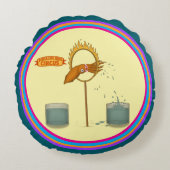 Squirty squid rundes kissen (Vorderseite)