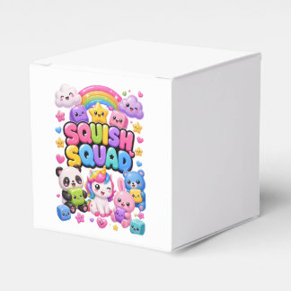 Squish Squad Funkelnder Regenbogen-Panda-Einhorn S Geschenkschachtel