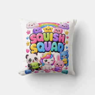 Squish Squad Funkelnder Regenbogen-Panda-Einhorn S Kissen