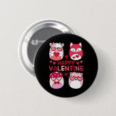 Squish Squad glückliche Valentine Geschenke für Ki Button (Vorne & Hinten)