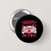Squish Squad Happy Valentine Geschenke Cute Für Ki Button (Vorne & Hinten)