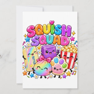 Squish Squad Virale Squishies Popcorn Butter Klöße Feiertagskarte