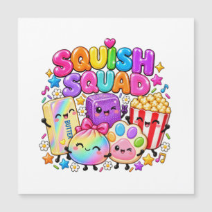 Squish Squad Virale Squishies Popcorn Butter Klöße Magnetkarte