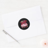 Squish Valentine Squad Geschenke Niedlich für Kind Runder Aufkleber (Umschlag)