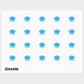 Squishies Blue Bubbo Stickers (Blatt)