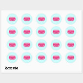 Squishies Pink Bloop Stickers (Blatt)