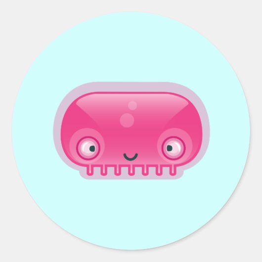 Squishies Pink Bloop Stickers (Vorderseite)