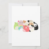 Squishmallow Birthday Party Einladung (Rückseite)