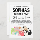 Squishmallow Birthday Party Einladung (Vorne/Hinten)