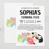 Squishmallow-Geburtstagsfeier Einladung (Vorne/Hinten)