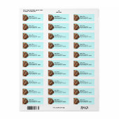 Squishy Face Dog Bulldog Bullie Fun Address Labels (Vorne)