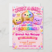 Squishy Geburtstag Einladung (Vorderseite)
