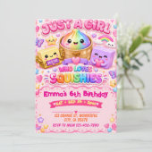 Squishy Geburtstag Einladung (Stehend Vorderseite)