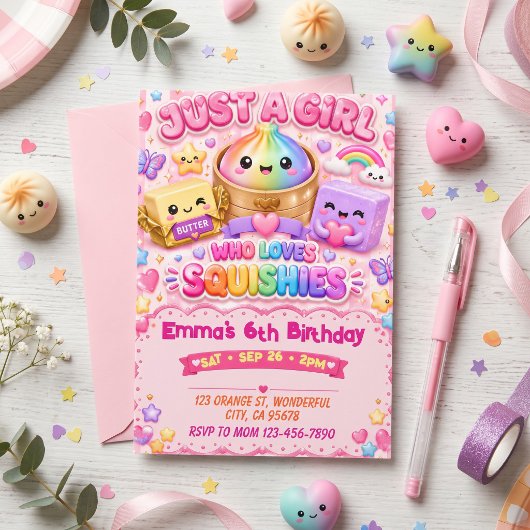 Squishy Geburtstag Einladung