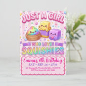 Squishy Geburtstag Einladung (Stehend Vorderseite)