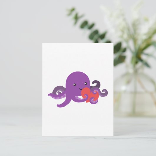 Squishy Hug Postkarte (Stehend Vorderseite)