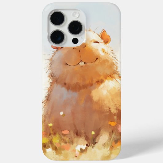 Squishy Relaxed Capybara Case-Mate iPhone Hülle (Rückseite)