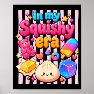 Squishy Vibes Kawaii Knödel Regenbogen-Ästhetik Poster