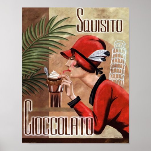 Squisito Cioccolato Italienische Schokolade Frauen Poster (Vorne)