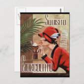 Squisito Cioccolato Italienische Schokolade Frauen Postkarte (Vorne/Hinten)