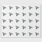 SR71 Blackbird Supersonic Aircraft Illustration Geschenkpapier (Flach)