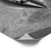 SR-71 Blackbird, der über Kalifornien fliegt Poster (Ecke)