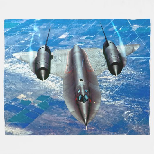 SR-71 BLACKBIRD FLEECEDECKE (Vorderseite (Horizontal))