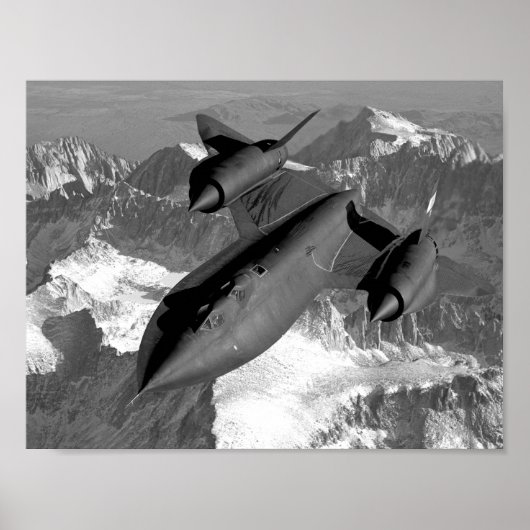 SR-71 Blackbird Fliegen Poster (Vorne)