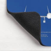 SR-71 Blackbird - Flugzeugkonzepte ABD Mousepad (Ecke)