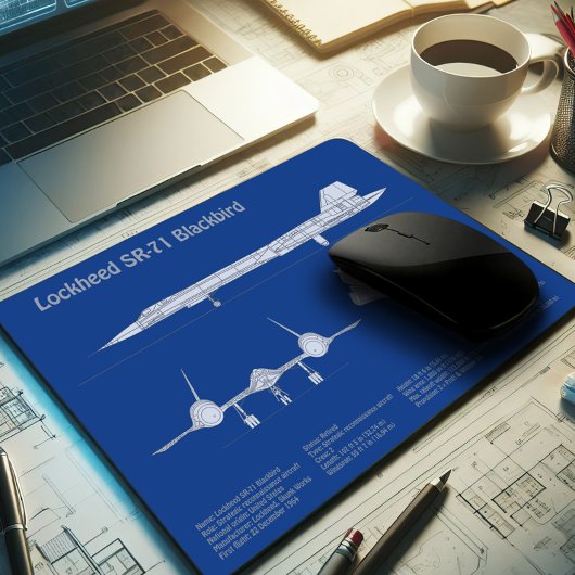 SR-71 Blackbird - Flugzeugkonzepte ABD Mousepad