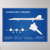 SR-71 Blackbird - Flugzeugkonzepte ABD Poster (Vorne)