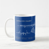 SR-71 Blackbird - Flugzeugkonzepte AD Kaffeetasse (Links)