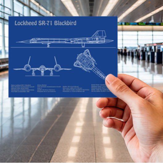 SR-71 Blackbird - Flugzeugkonzepte AD Postkarte