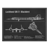 SR-71 Blackbird - Flugzeugkonzepte PD Fotodruck (Vorne)