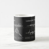SR-71 Blackbird - Flugzeugkonzepte PD Kaffeetasse (Mittel)